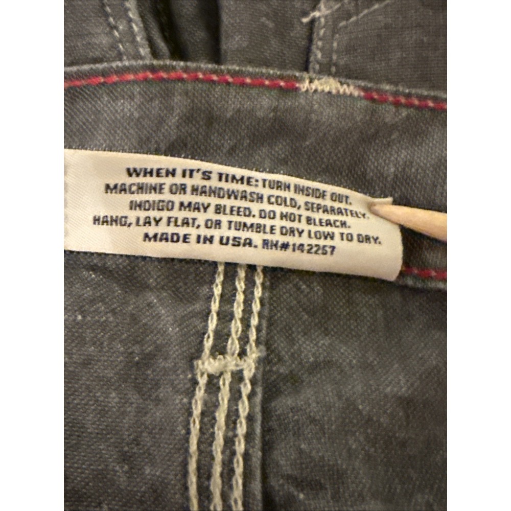 Raleigh Denim Martin Selvedge Denim Jeans Men's Gray 30x33.5 Button Fly EUC - Picture 10 of 12